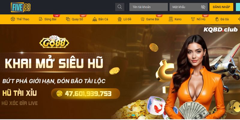 FIVE88 - Cổng game cá cược trực tuyến đang được yêu thích hiện nay FIVE88 - Cổng game cá cược trực tuyến đang được yêu thích hiện nay